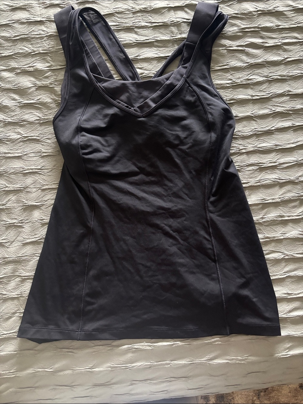 lululemon athletica Black Strappy Performance Tank